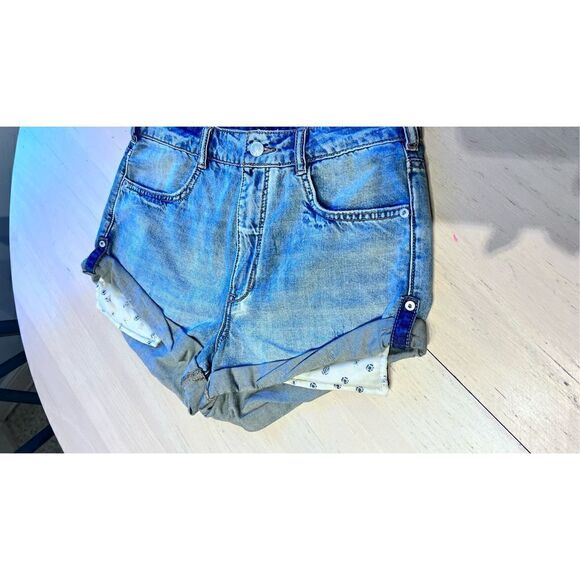 ANTHROPOLOGIE PILCRO WOMENS DENIM JEAN SHORTS WOMENS SIZE 27 - Picture 8 of 12